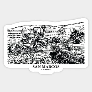 San Marcos - California Sticker